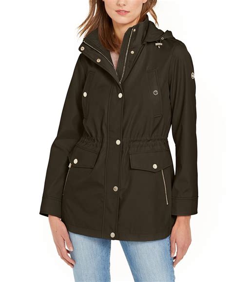 michael kors red jacket women's|Michael Kors anorak jacket women.